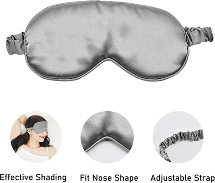 Imitated Silk Eye Patch Shading Sleep Eye Mask Eyepatch Travel Relax Cover Eyeshade Health Sleeping Shield Soft Eye Care Tools - Image 4