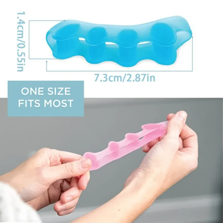 Five-finger Corrector for Bunions Restore Toe Stretcher for Therapeutic Relief From Plantar Fasciitis Soft Gel Toe Spacers - Image 5