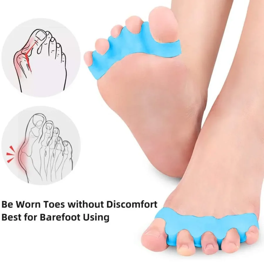 Five-finger Corrector for Bunions Restore Toe Stretcher for Therapeutic Relief From Plantar Fasciitis Soft Gel Toe Spacers - Image 2