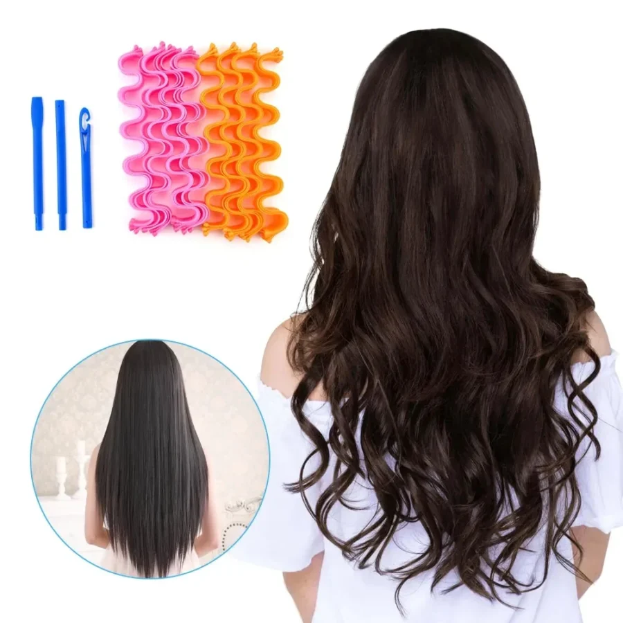 12pcs Heatless Hair Curler No Heat Hair Rollers Soft Curls Curling Rod Roller Sticks Perm Rods Wave Formers Hair Styling Tools - Image 3