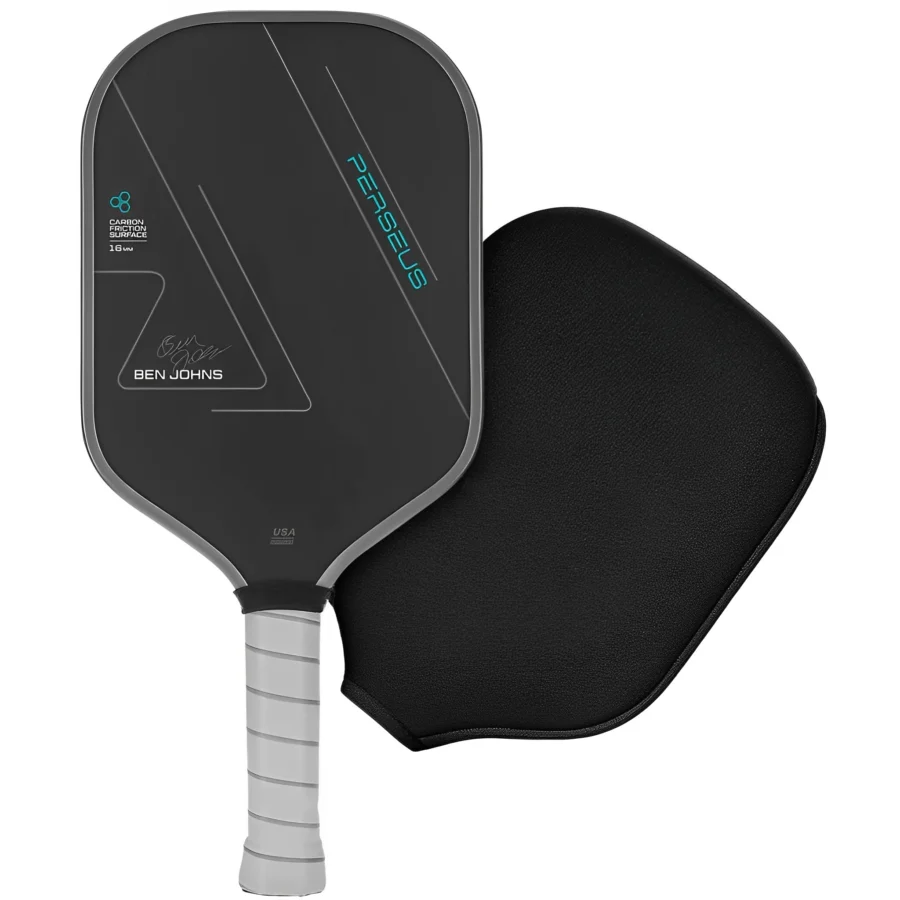 BEN JOHNS T700 Carbon Fiber Pickleball Paddle Carbon Friction Surface 16mm Polymer Honeycomb Core Enhanced Power & Spin Control