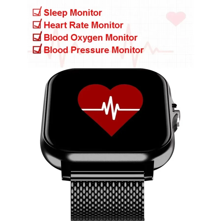 1.83'' Waterproof Smart Watch with Message Answer Call Sleep Monitoring Sports Pedometer Information Alerts For iPhone Android - Image 4