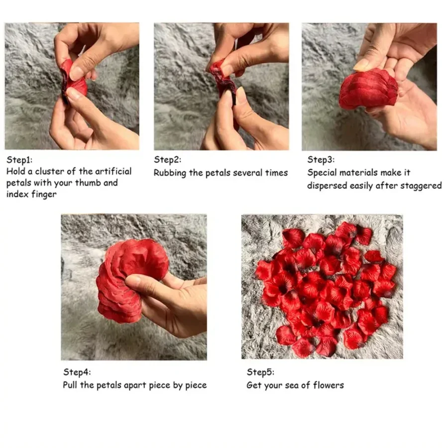 100-10000Pcs Top Colorful Artificial Fake Rose Petals Red White Gold Roses Petal Flowers Romantic Wedding Party Valentine Decor - Image 6