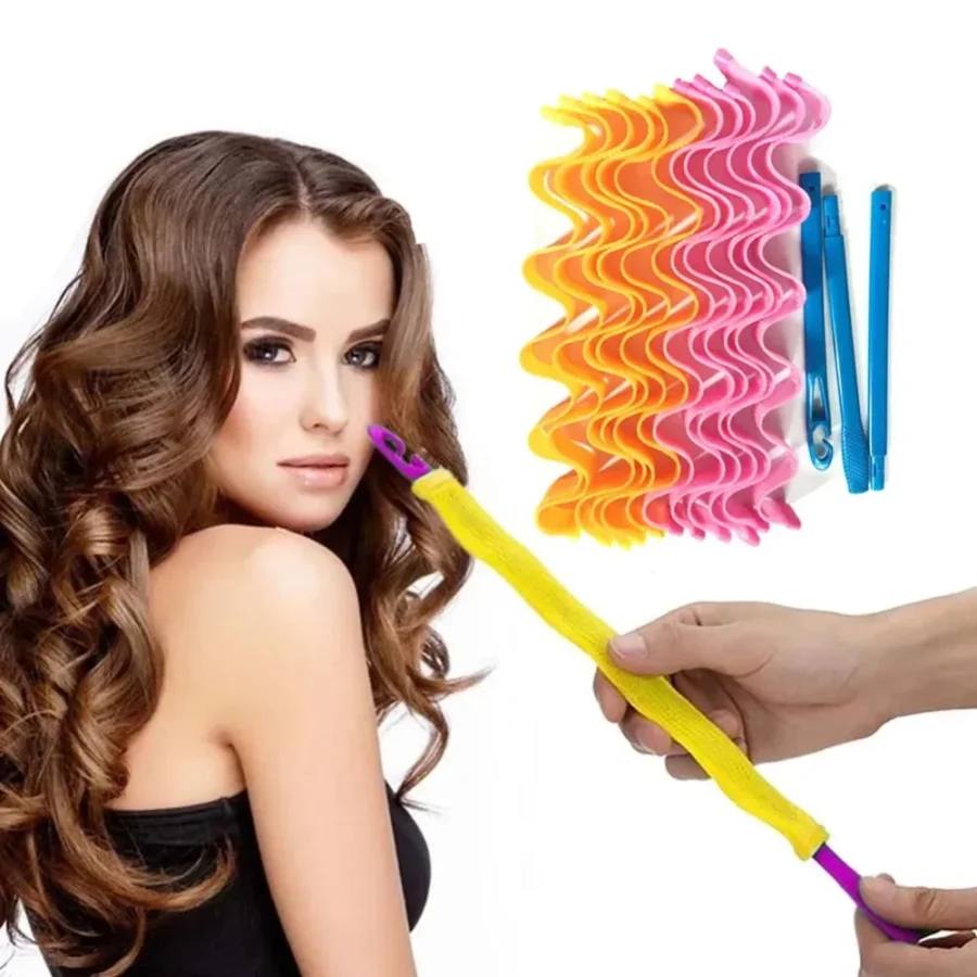 12pcs Heatless Hair Curler No Heat Hair Rollers Soft Curls Curling Rod Roller Sticks Perm Rods Wave Formers Hair Styling Tools - Image 2